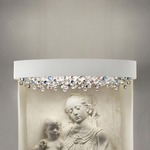 Ola Wall Light - Matte White / Cold Colored Crystals