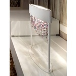 Ola Table Lamp - Matte White / Cold Colored Crystals