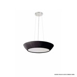 Daya Pendant - Nickel / Black Cotton