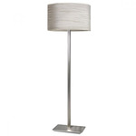 Neo Floor Lamp - Overstock - Nickel / Taupe Linen
