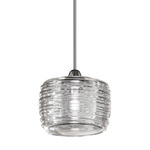 Damasco SP C Pendant - Satin Nickel / Crystal