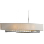 Oceanus Linear Pendant - Vintage Platinum / Flax