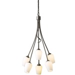 Flora Swag Chandelier - Dark Smoke / Opal