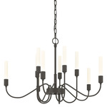 Lisse Chandelier - Dark Smoke / Opal