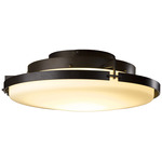 Metra LED Ceiling Light Fixture - Dark Smoke / Opal