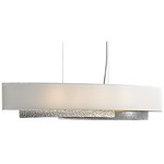 Oceanus Linear Pendant - Vintage Platinum / Natural Anna