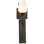 Flora Torch Wall Sconce - Dark Smoke / Opal