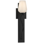 Flora Torch Wall Sconce - Black / Opal