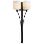 Formae Contemporary Wall Sconce - Dark Smoke / Opal