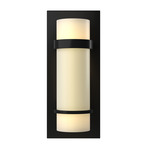 Banded Dual Band Wall Sconce - Black / Opal