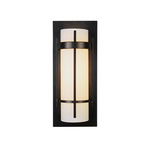 Banded with Bar Wall Sconce - Black / Opal