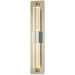 Double Axis Wall Sconce - Vintage Platinum / Clear