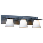 Wren Bathroom Vanity Light - Dark Smoke / Opal