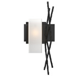 Brindille Wall Sconce - Black / Opal