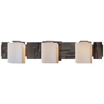 Impressions Bathroom Vanity Light - Dark Smoke / Opal