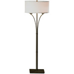 Contemporary Formae Floor Lamp - Bronze / Natural Anna