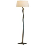 Facet Floor Lamp - Dark Smoke / Natural Anna