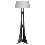 Moreau Floor Lamp - Black / Natural Anna