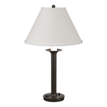 Simple Lines Table Lamp - Bronze / Natural Anna