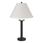 Simple Lines Table Lamp - Black / Natural Anna