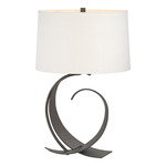 Fullered Impressions Table Lamp - Dark Smoke / Natural Anna