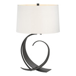 Fullered Impressions Table Lamp - Black / Natural Anna