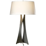 Moreau Tall Table Lamp - Dark Smoke / Natural Anna