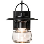 Mason Outdoor Wall Sconce - Coastal Black / Clear