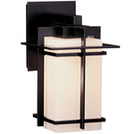 Tourou Outdoor Wall Sconce - Coastal Black / Opal