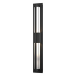 Double Axis Outdoor Wall Sconce - Coastal Black / Clear