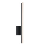 Stiletto Bathroom Vanity Light - Satin Black / Frosted