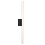 Stiletto Bathroom Vanity Light - Satin Black / Frosted