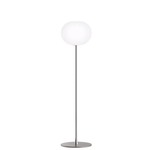 Glo-Ball F2 Floor Lamp - Silver / White