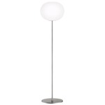 Glo-Ball F2 Floor Lamp - Silver / White