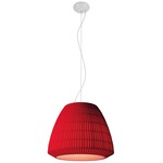 Bell Pendant - White / Red