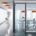 Skin Flush Mount Ceiling Light - White / Orange