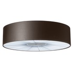 Skin Flush Mount Ceiling Light - White / Brown