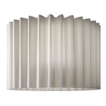 Skirt Acoustic Ceiling Light - White / White