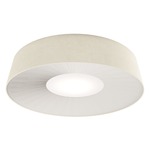 Velvet Flush Mount Ceiling Light - White / Ice White Shade/ White Diffuser