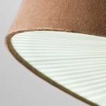 Velvet Acoustic Pendant - White / Brown Shade / White Diffuser