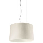 Velvet Acoustic Pendant - White / Ivory White Shade / White Diffuser