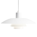 PH 4/3 Pendant - White / White