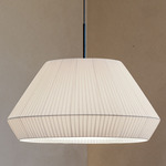 Mei 60 Pendant - Black / White Translucent Ribbon