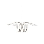 Aretha Chandelier - Nickel Plated / Glossy White