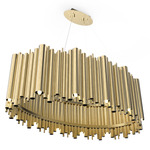 Brubeck Oval Pendant - Gold