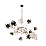 Cosmo Chandelier - Gold / Glossy Black / Glossy White
