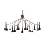 Ella Chandelier - Nickel Plated / Glossy Black