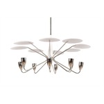 Peggy Chandelier - Nickel Plated / Matte White