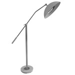Armstrong Floor Lamp - Nickel Plated / Matte White