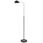 Herbie Floor Lamp - Nickel Plated / Matte Black